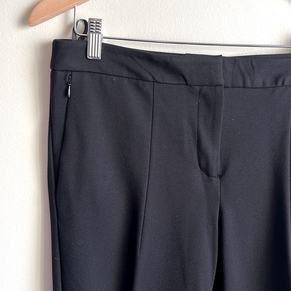 Black Straight Leg Pants with Stretch, 12 - Picture 3 of 8